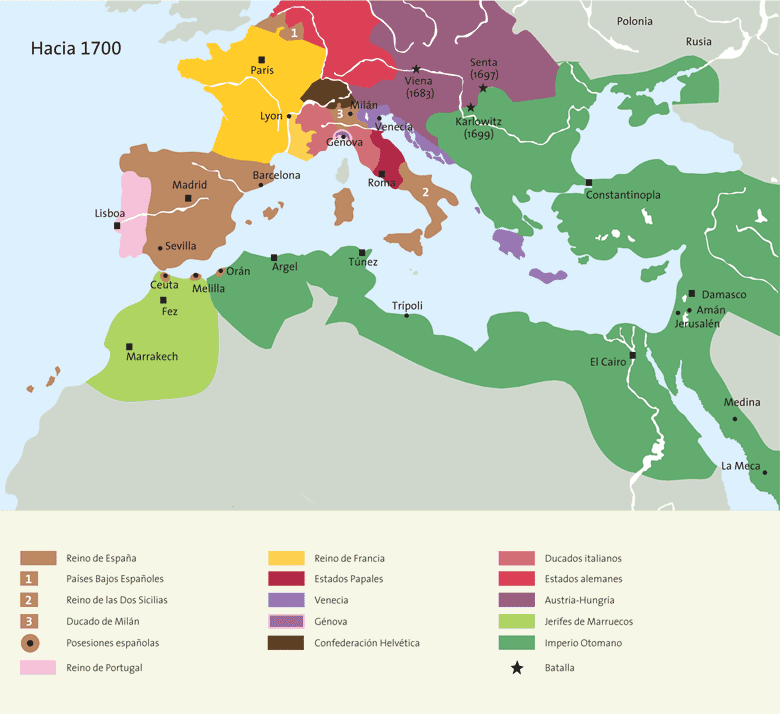 Hacia 1700